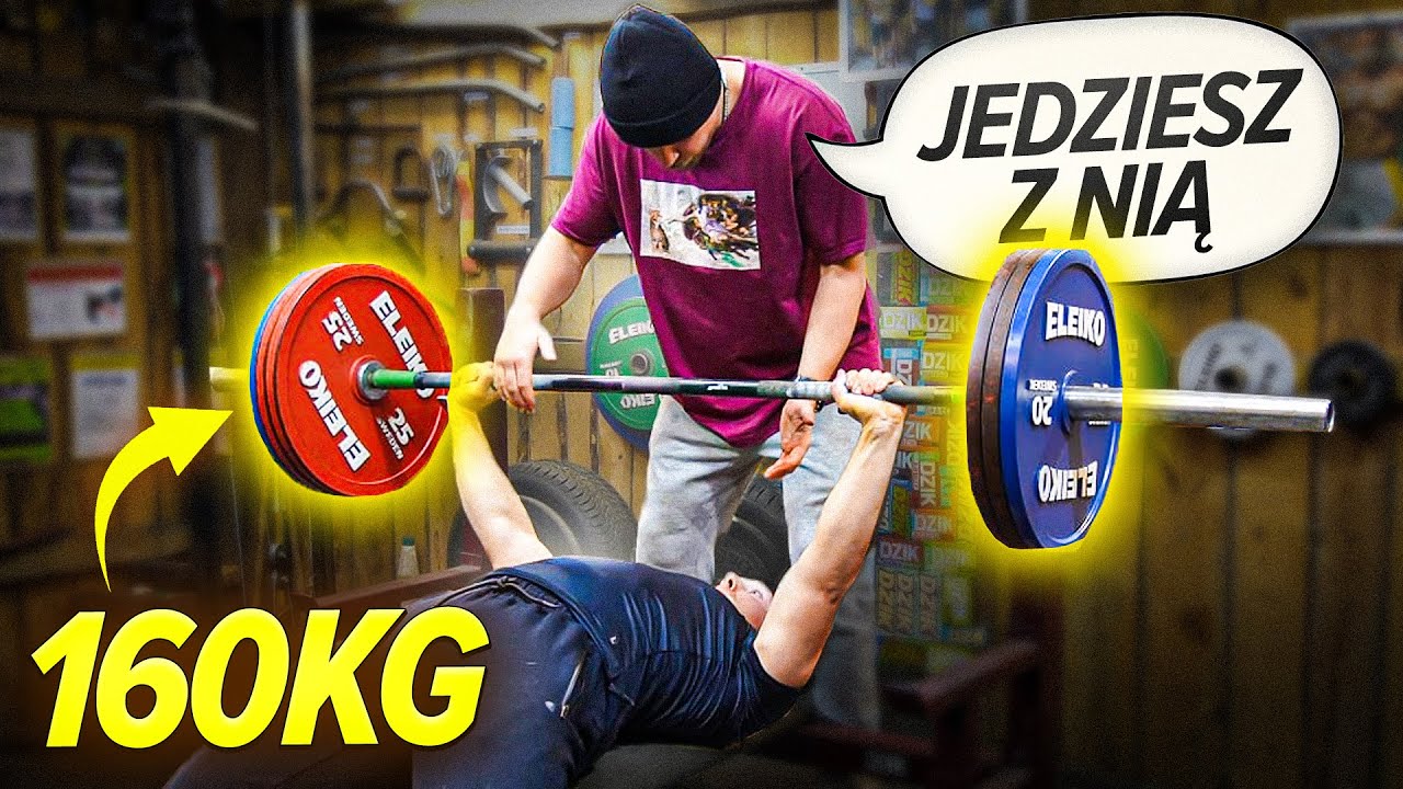 Oficjalnie wycisnąłem 160kg po 6 latach treningów (naturlanie)