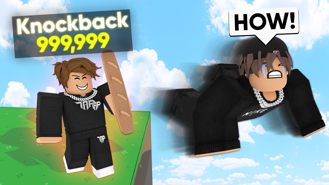 I Secretly CHEATED Using INFINITE KNOCKBACK.. (Roblox Bedwars)