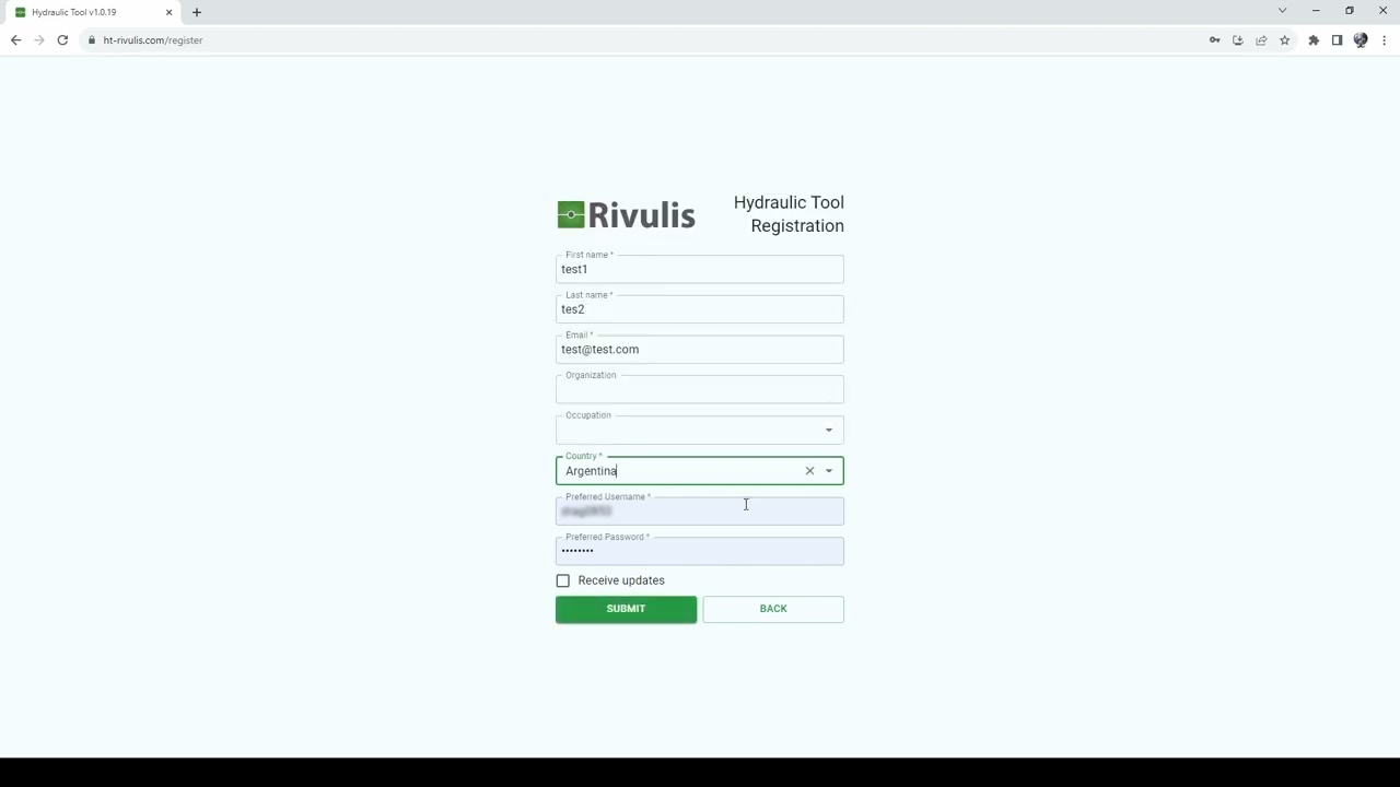 Easy Registration Guide for Rivulis Hydraulic tool application!