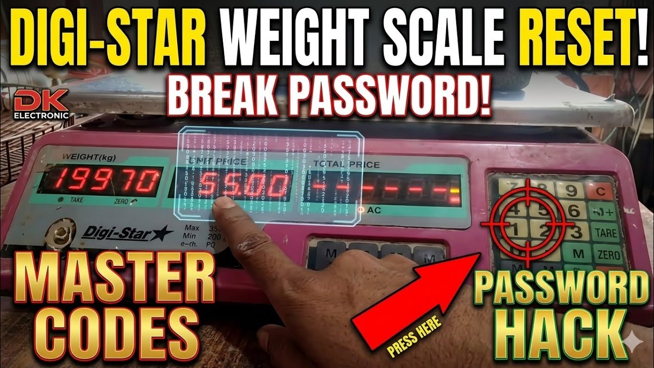 how to reset digital weight machine - DIGI STAR how to break electronic weighing scale password?