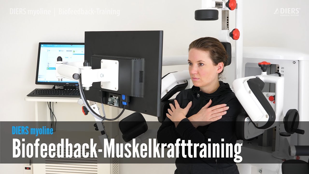 Biofeedback-Muskelkraft-Training mit dem DIERS myoline