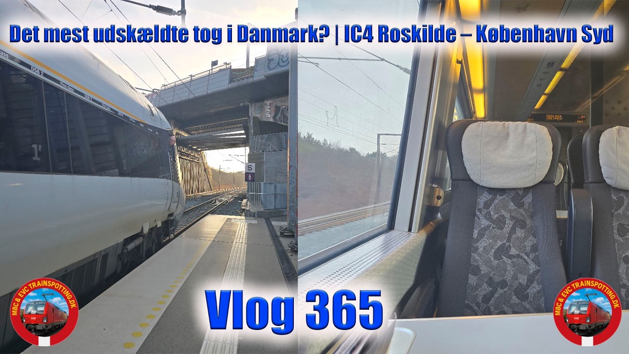 Det mest udskældte tog i Danmark? | IC4 Roskilde – København Syd - Vlog 365