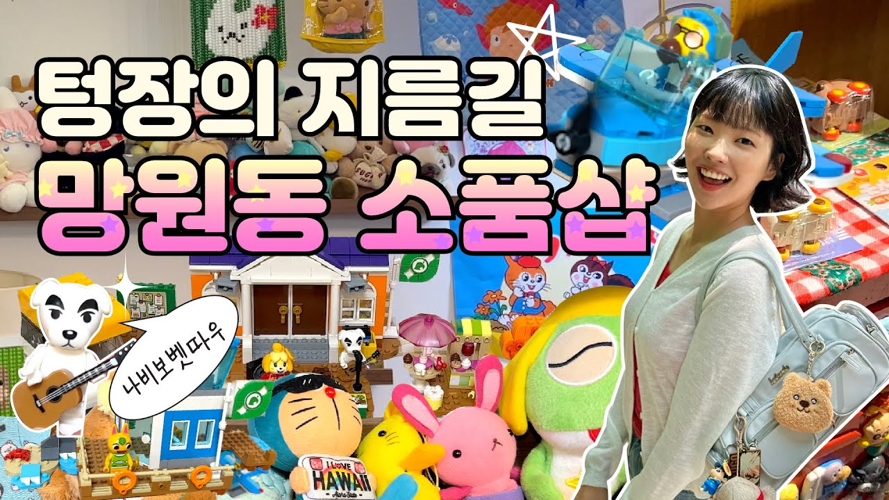 귀염뽀짝한 망원동 소품샵 브이로그⭐️동물의 숲 레고 언박싱☘️