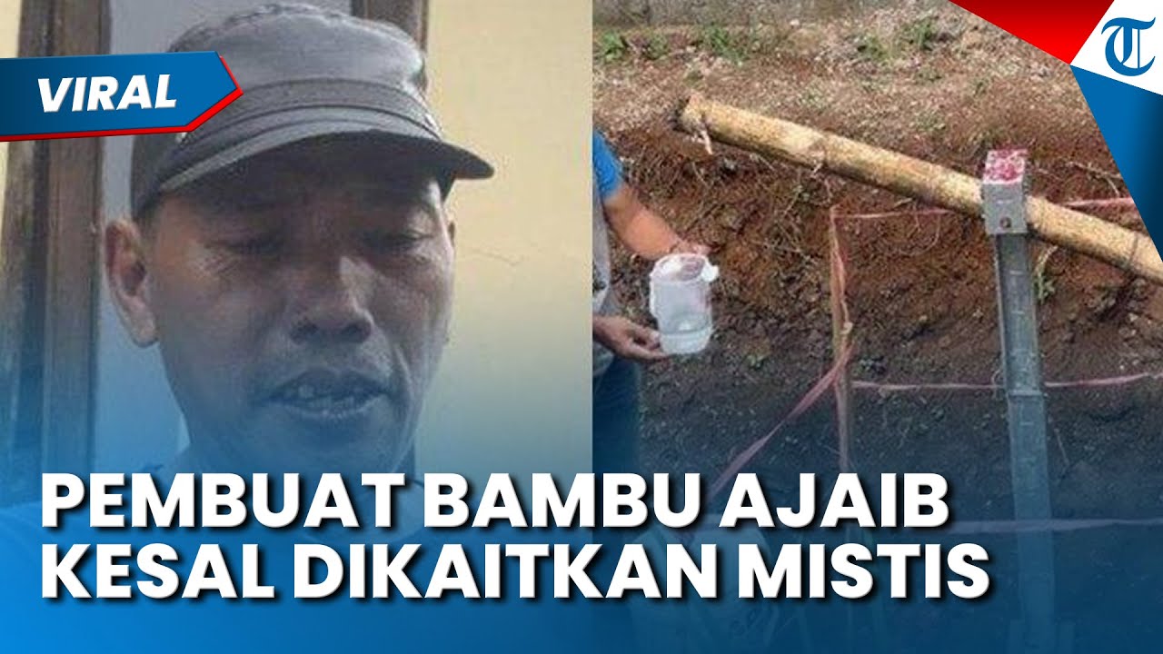 KESAL KARYANYA DIKAITKAN MISTIS! Ini Sosok Pembuat Bambu Ajaib Keluarkan Air di Cianjur