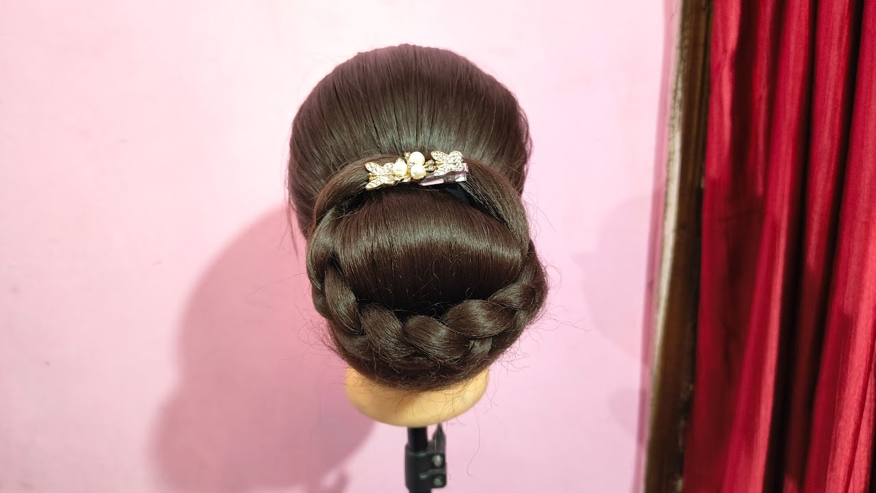Beautiful hairstyle for wedding and parties #hairstyle #weddingbeauty #bridalhairstyle 