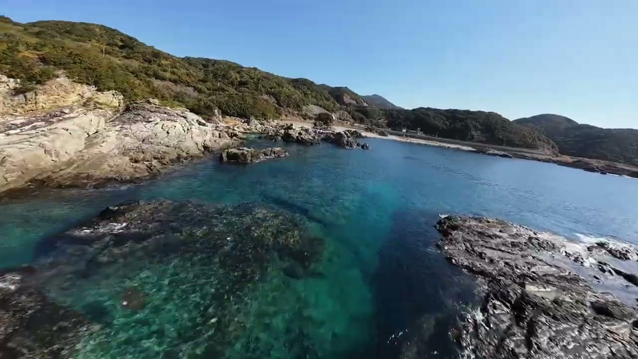 道の駅イノブ－タンランド・すさみ　Flowing flight  Avata2　ドロ－ンで空撮