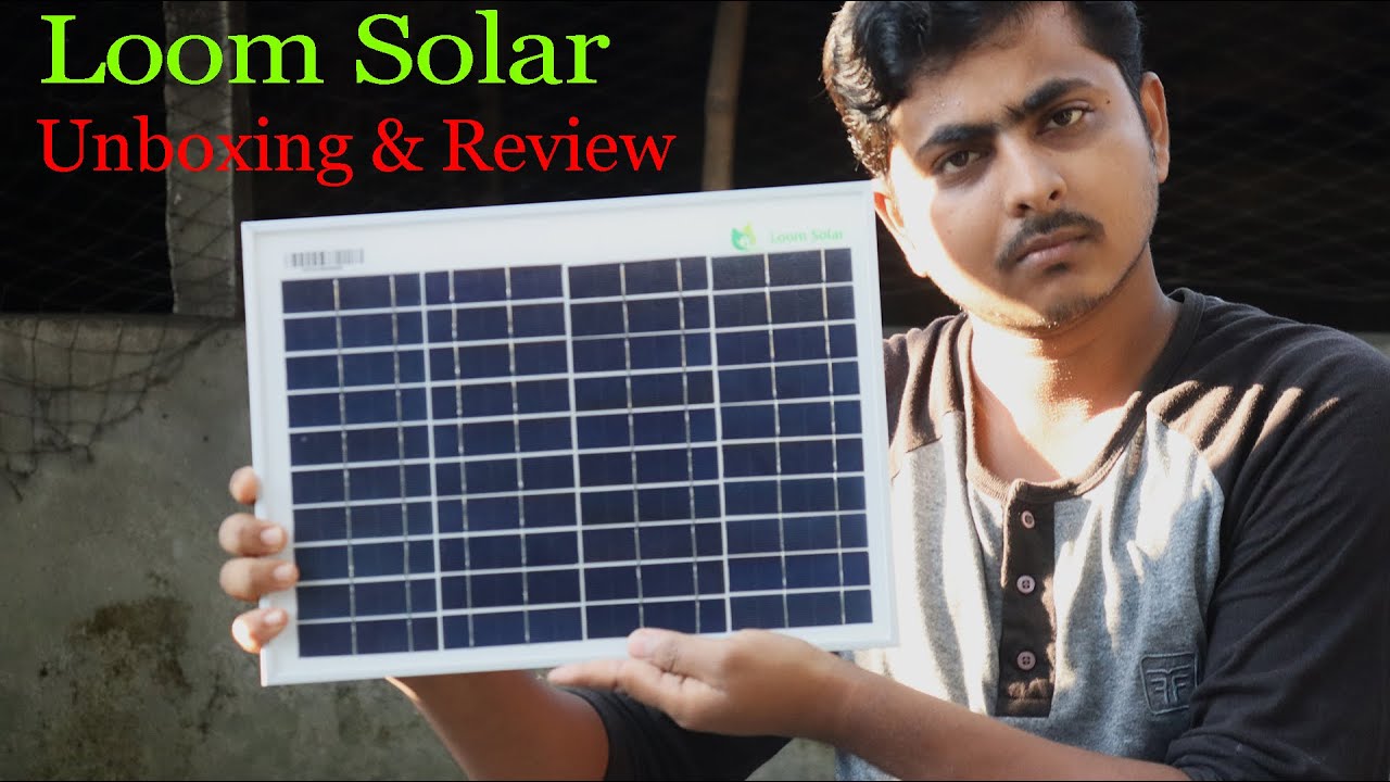 10 Watt Poly Crystalline Solar Panel Unboxing And Review, Loom Solar For Mobile Charging