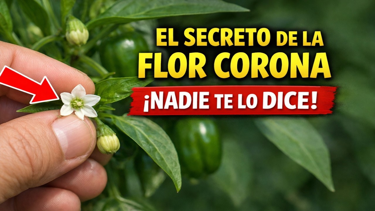 DOBLA tu Cosecha de PIMIENTOS: El SECRETO de la Flor Corona que NADIE te cuenta
