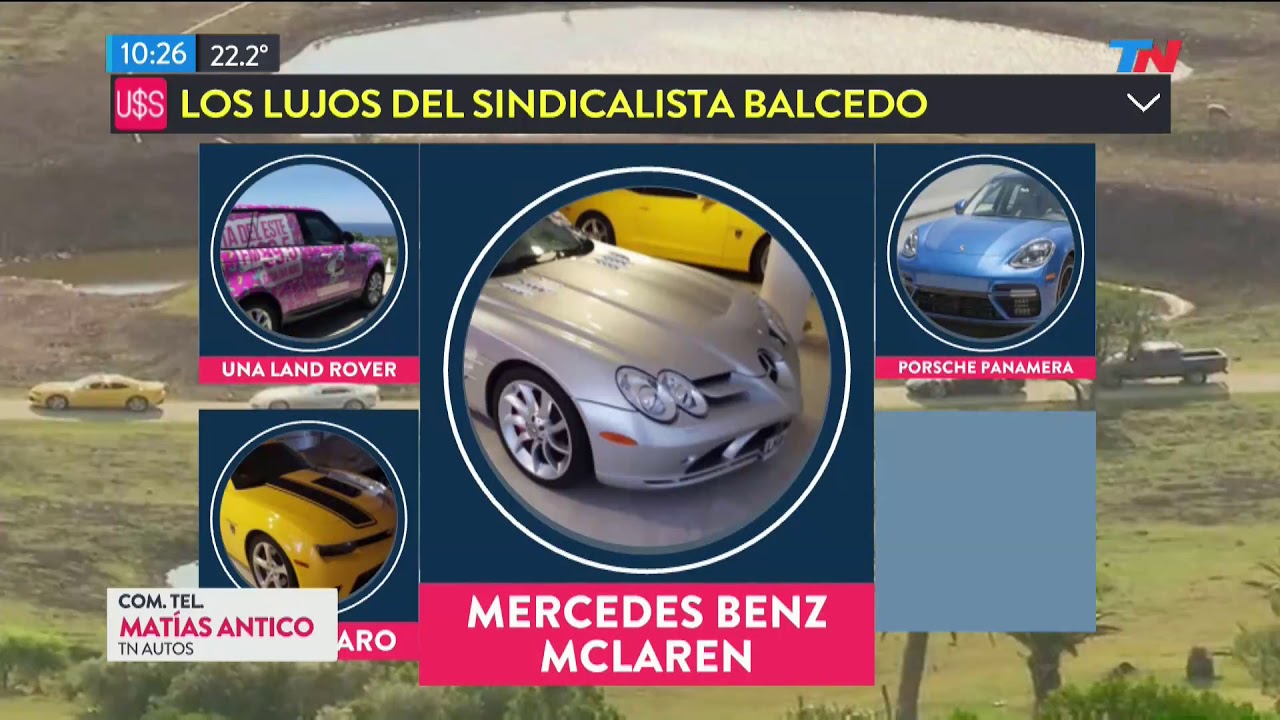 Los lujos del sindicalista Balcedo: Autos, aviones y armas