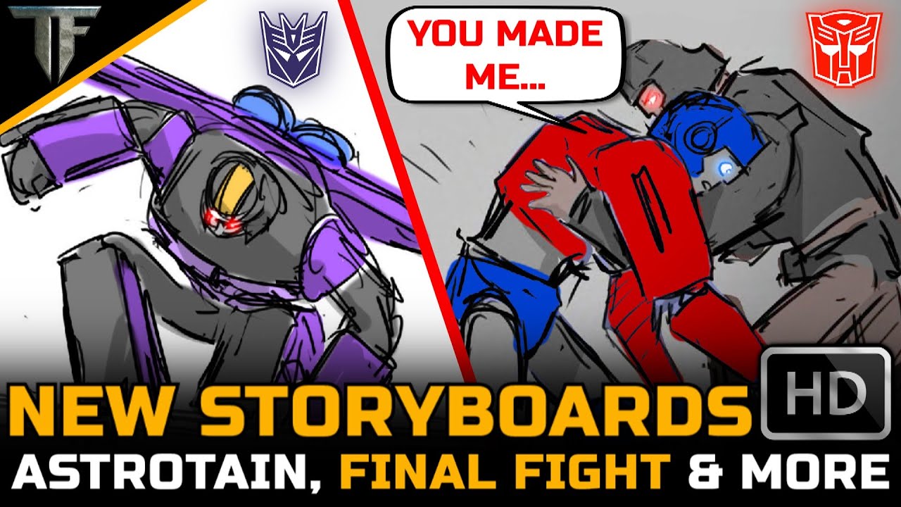 Transformers One(2024) - New Storyboard Animatics, Astrotrain, Final Fight & Unused Characters!