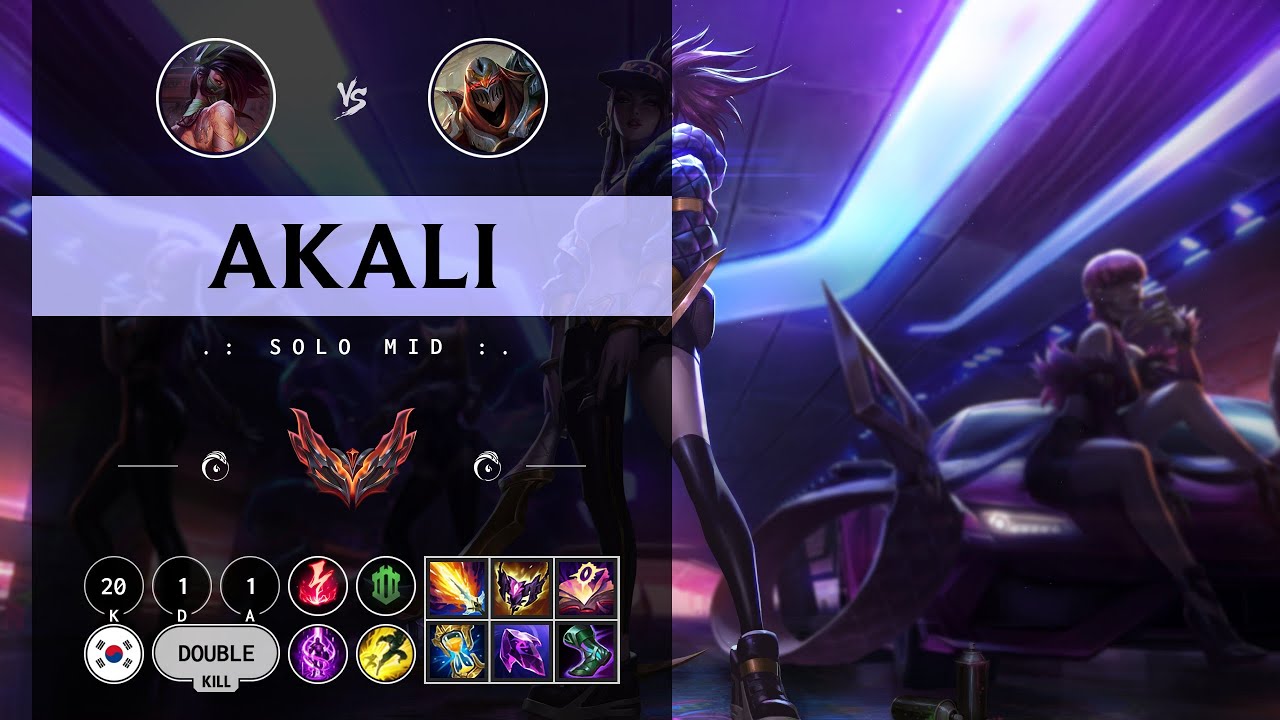 Akali Mid vs Zed - KR Grandmaster Patch 14.11