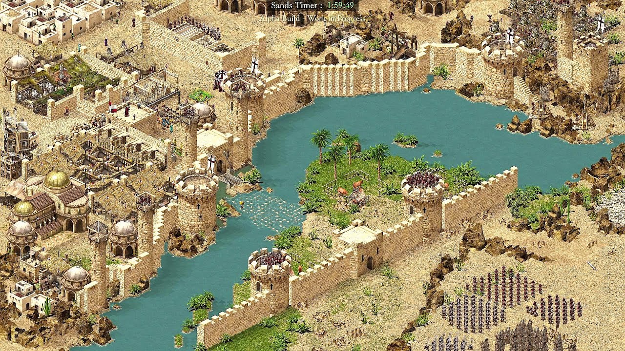 Relaxed castle building | Stronghold Crusader Definitive Edition Skirmish