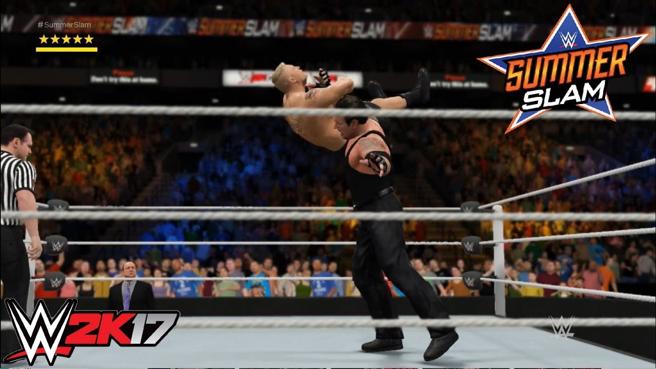 WWE 2K17 - The Undertaker vs. Brock Lesnar: Summerslam (2015) | PS4/Xbox One Gameplay