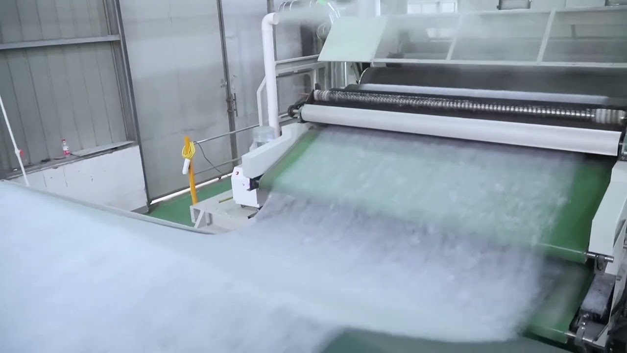 How to make PET acoustic panel ! PET ceiling. PET panel production line!