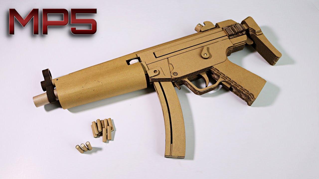 ダンボールでMP5をつくる【電動ガン】｜How To Make Cardboard MP5