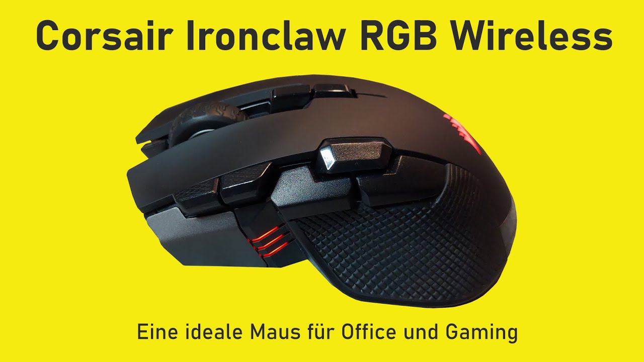 Corsair Ironclaw RGB Wireless – Eine ideale Maus für Office und Gaming
