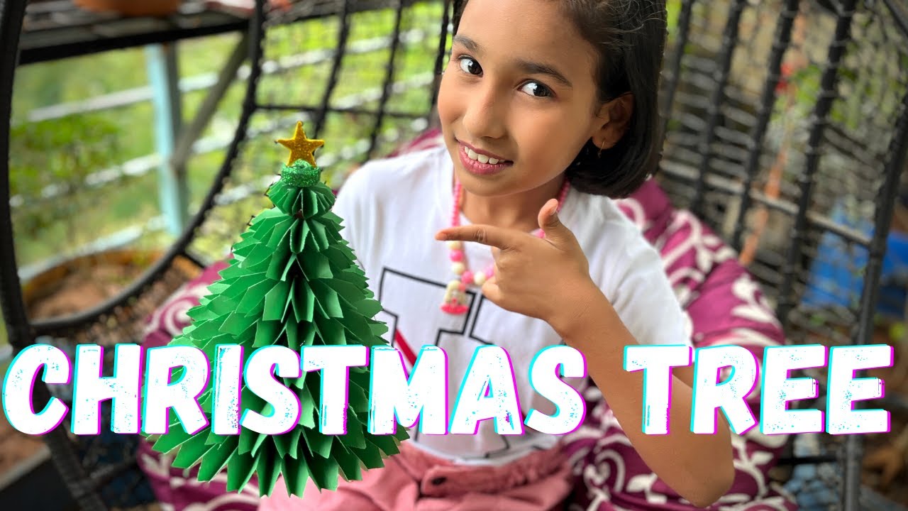 How to make Paper Christmas Tree 🌲 || DIY Christmas tree || #learnwithpari