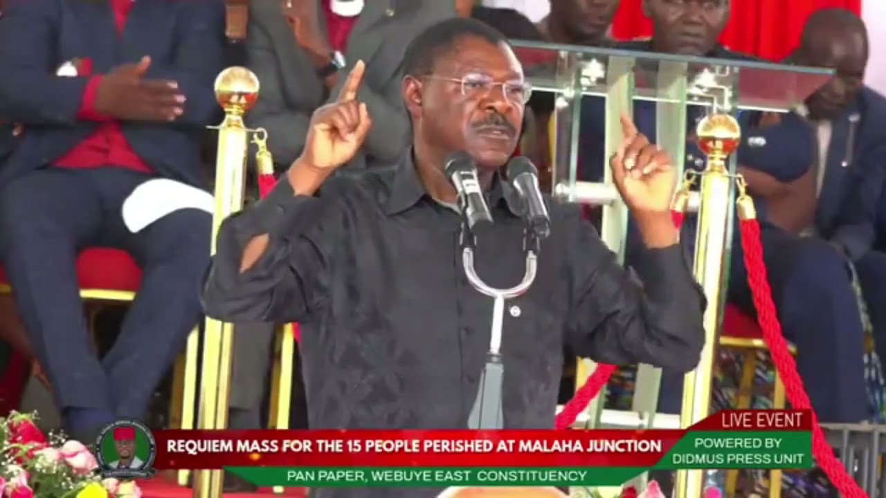 STOP MISBEHAVING! ANGRY WETANGULA LECTURES MOURNOURS HECKLING HIM!!!