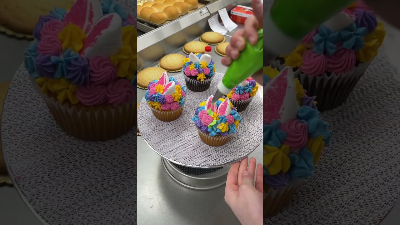 Decorating the Cake Case pt. 1🐰🌷🐣 #cake #reels
