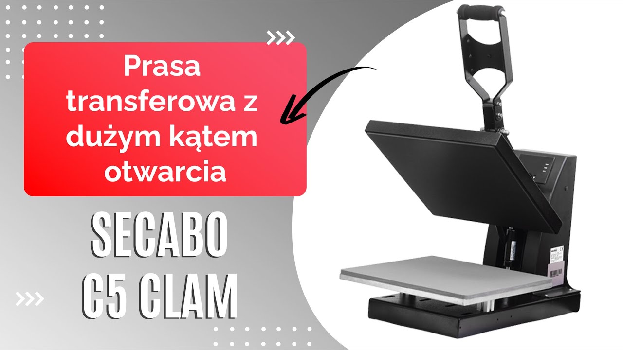 Prasa transferowa płaska podstawowa | Secabo C5 Clam | GRAWERTON
