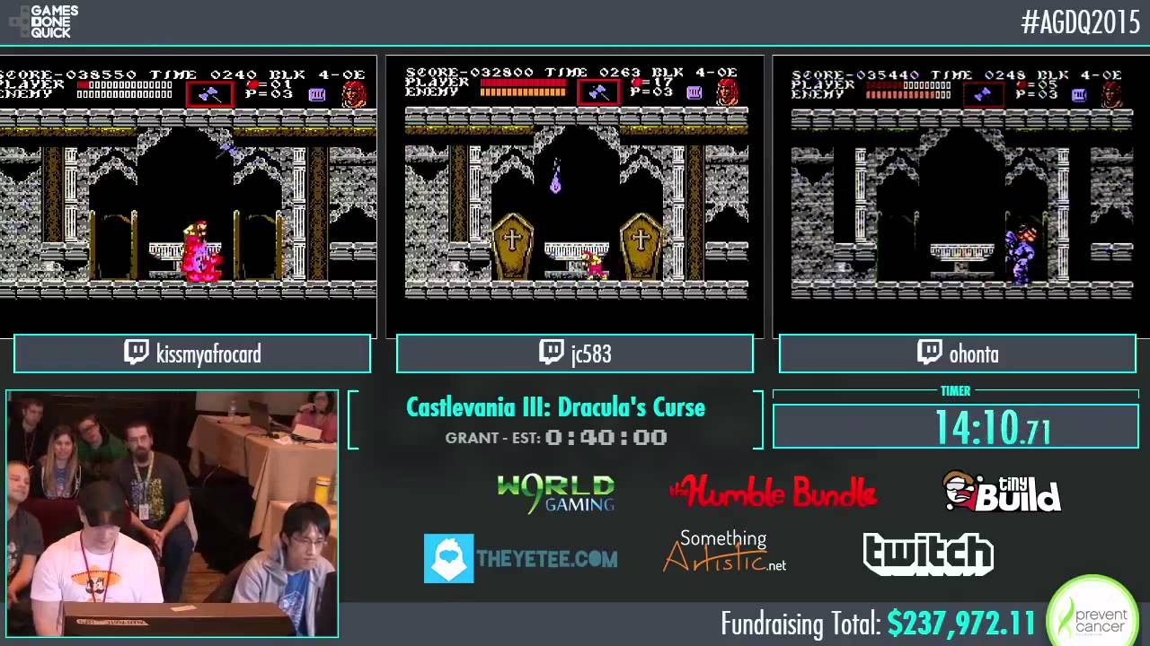 Castlevania III: Dracula's Curse  Race of kmac v ohon v jc583 in 34:59 - AGDQ2015 - Part 59