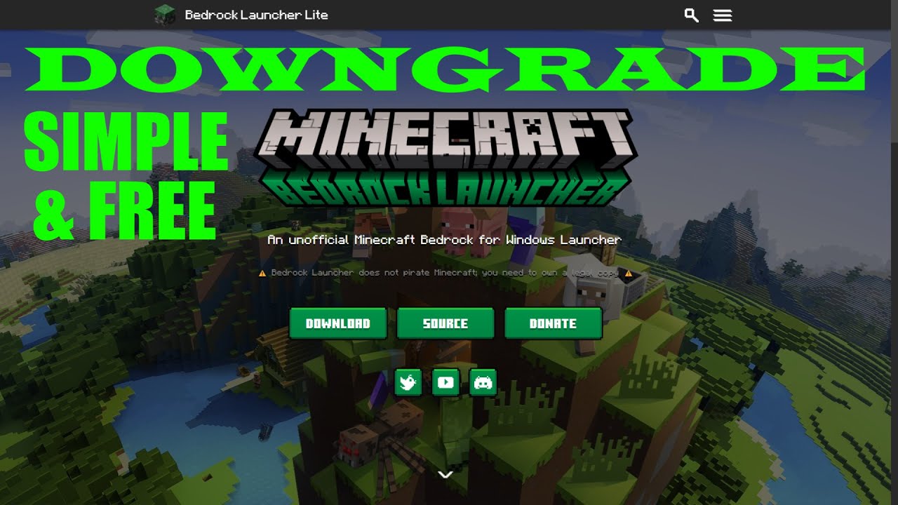 How To DOWNGRADE Minecraft Bedrock Edition - Tutorial 2026 &brvbar; BEDROCK LAUNCHER