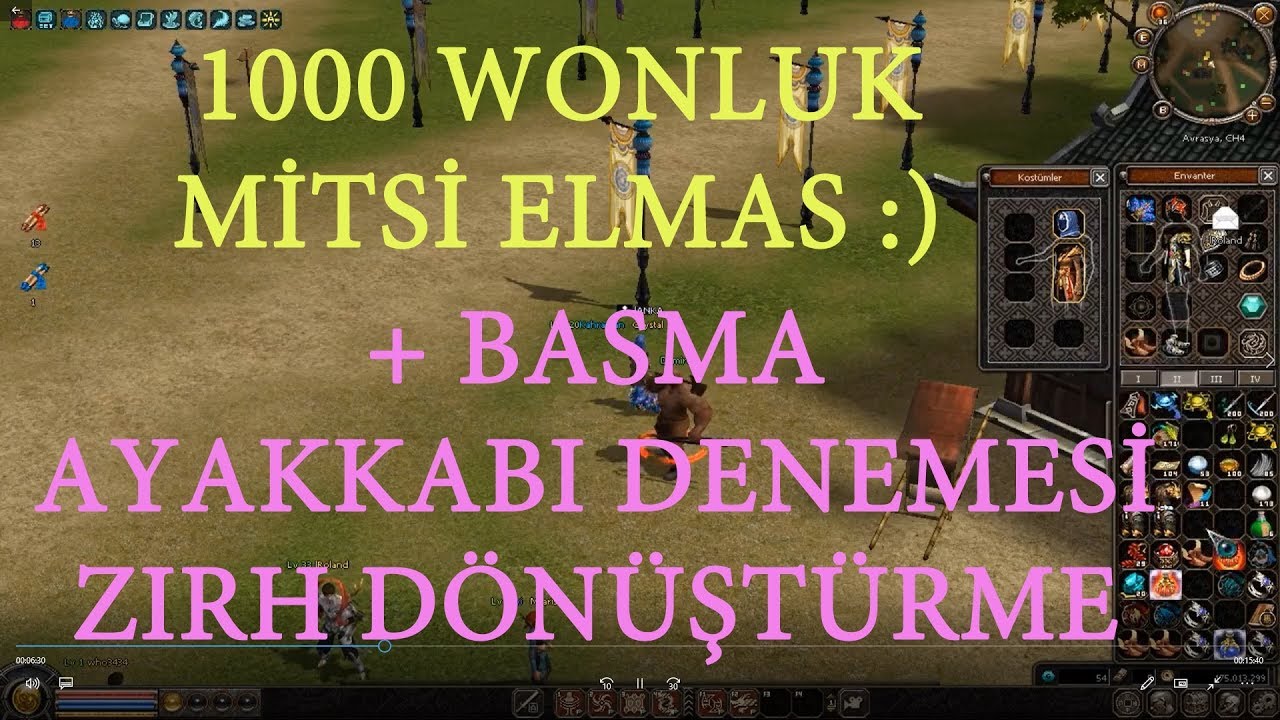 1000 WONLUK KUSURSUZ MİTSİ ELMAS / + BASMA / ZIRH &Ccedil;EVİRME METİN2 TR