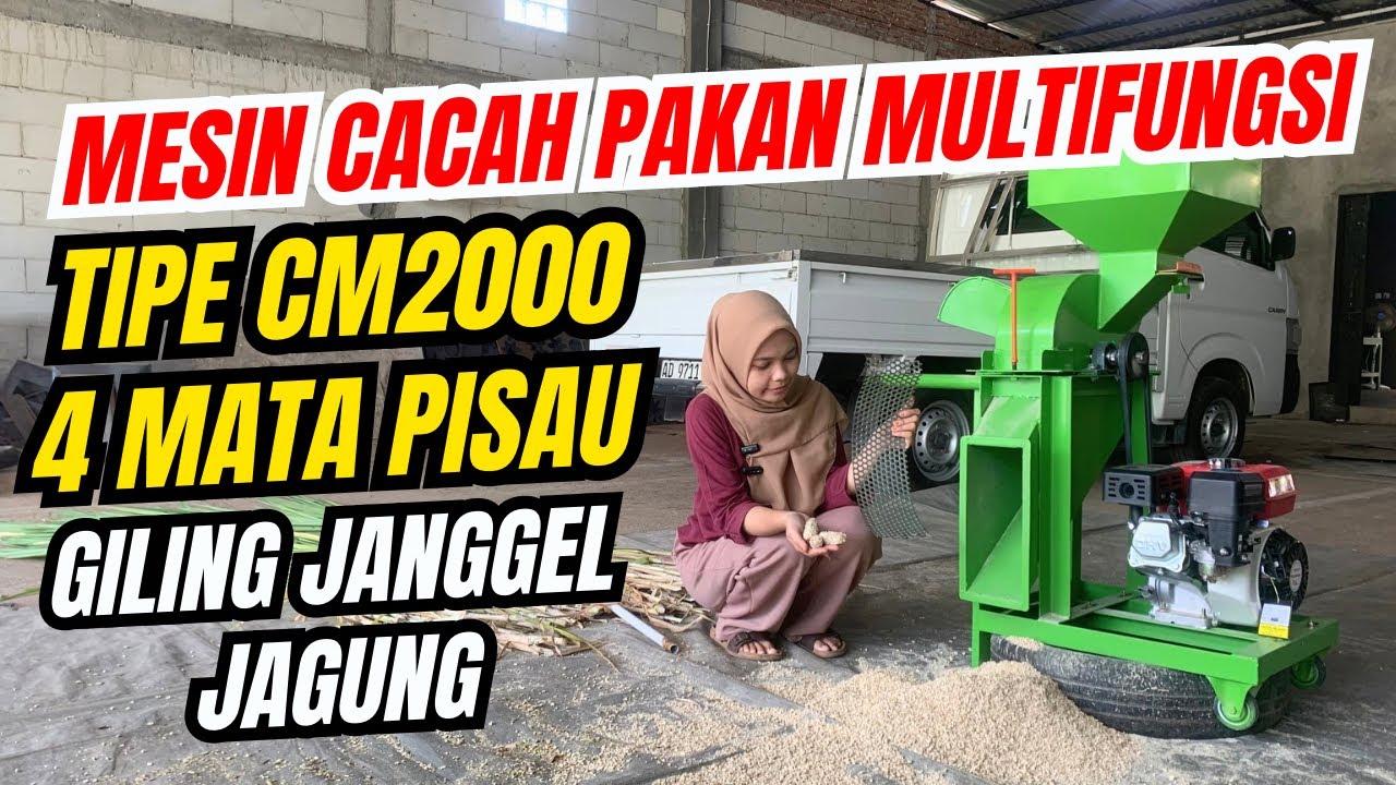 Giling Janggel Jagung Dengan Mesin Cacah Multifungsi CM2000 Hasil nya MANTAP #mesincoper 