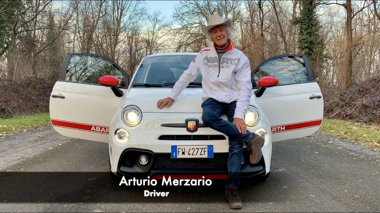 A bordo di #ABARTH con il mitico  Arturio Merzario