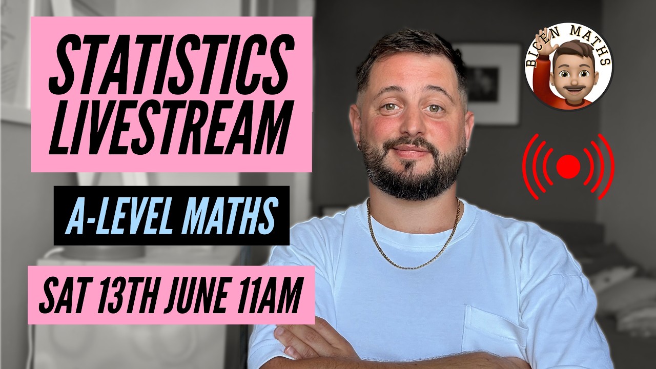 Трансляция по статистике в прямом эфире 📊 [Bicen Maths Live 📹] Суббота, 13 июня, 11:00