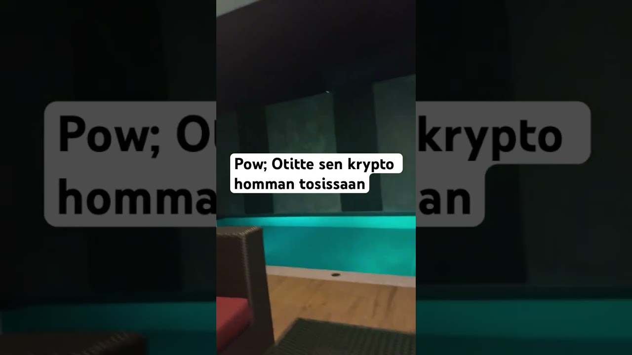 Pow - Otitte krypto homman tosissaan #kryptosijoittaminen #osakemarkkinat
