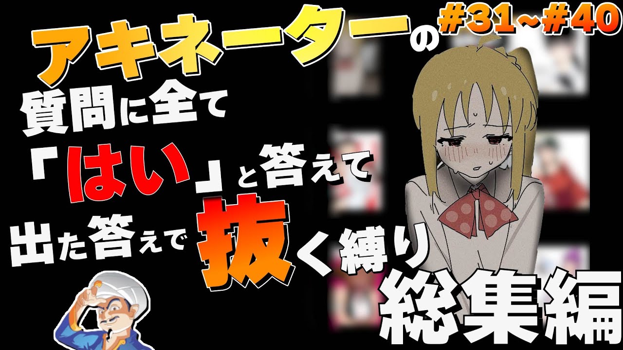 【総集編】アキネーターに今夜のオカズ決めてもらう【パート31~40】