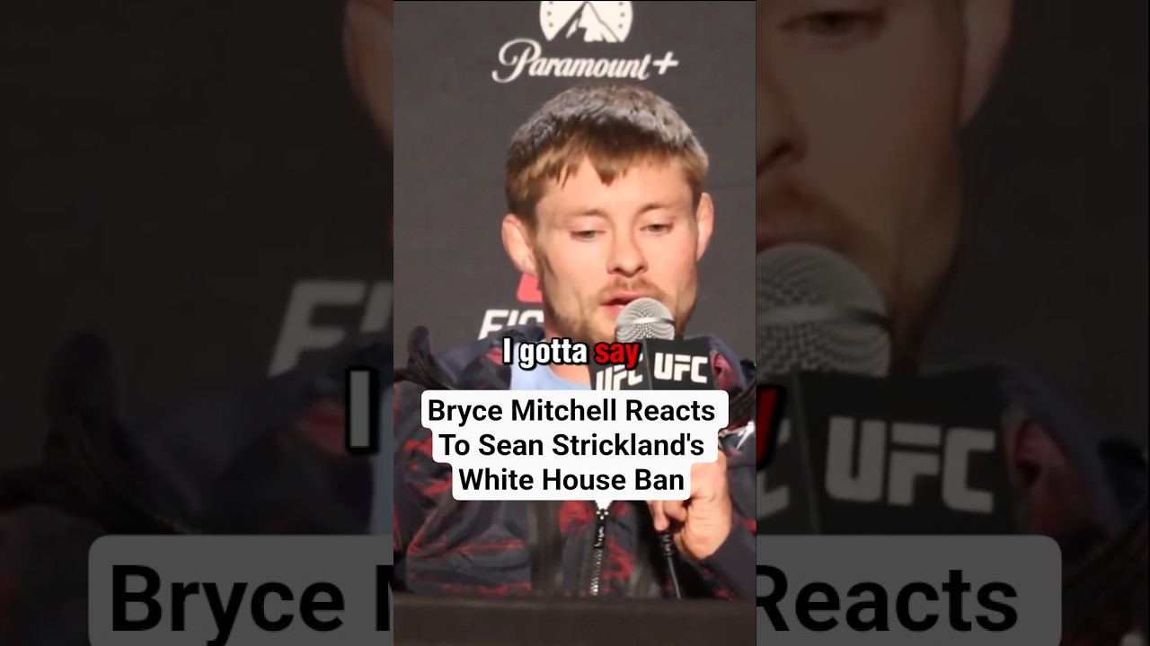 Bryce Mitchell Reacts To Sean Strickland's White House Ban #brycemitchell #seanstrickland #ufc #mma