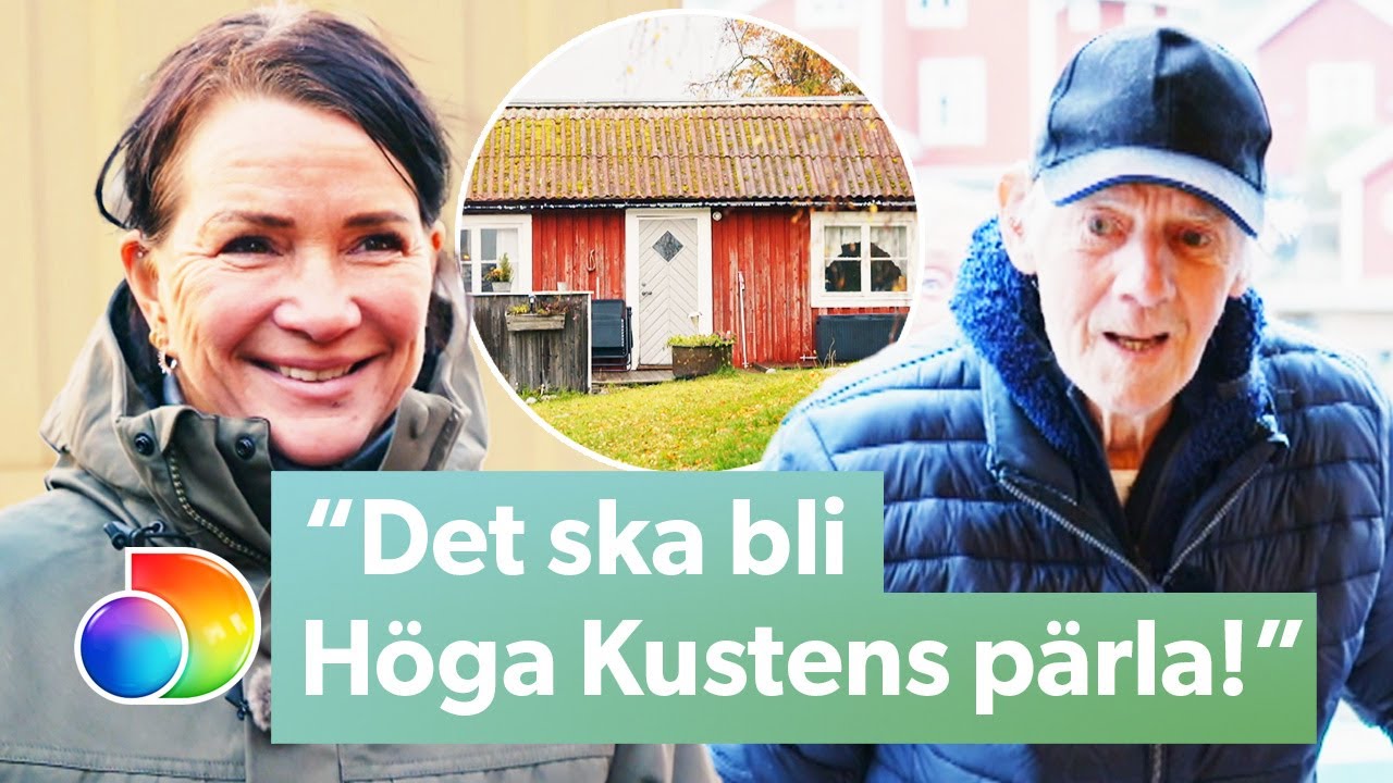 92-årig fiskare blir mållös när Sofia Wistam omvandlar hans stuga | Stugdrömmar | discovery+
