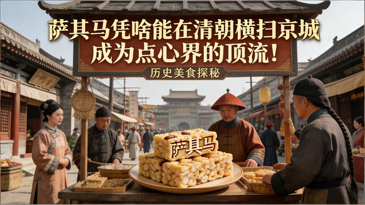 萨其马凭啥能在清朝横扫京城，成为点心界的顶流！#清朝 #萨其马 #八旗子弟 #饮食历史 #饮食文化 #历史故事