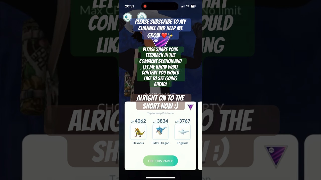 MOST AFFORDABLE Master League Team | Pokemon Go PvP Pseudo Legendary | #pokemongo #pvp #trainerkai