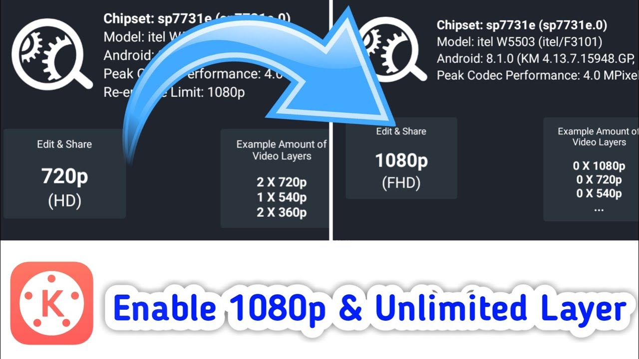 Enable 1080p & Unlimited Layer mode in Kinemaster | Bangla | Fix Device Capability & Export Problem