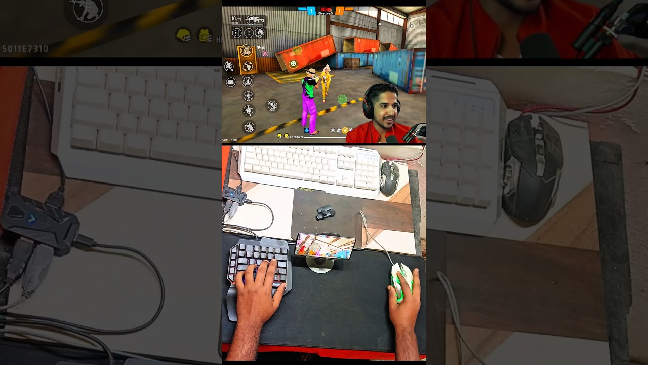 How to play free fire with keyboard mouse in mobile | ⌨️ 🖱📱 full setup without app no activation