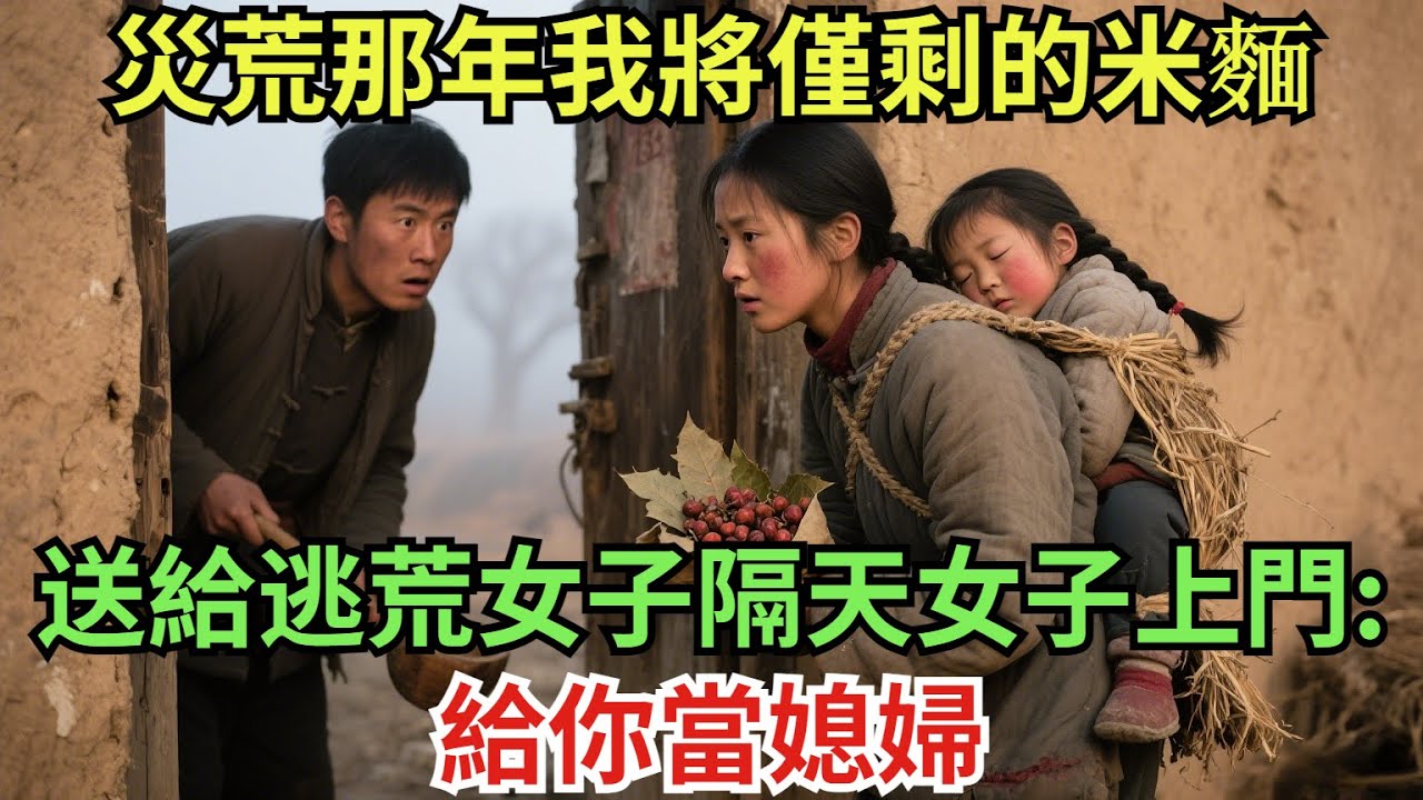 災荒那年,我將僅剩的米麵送給逃荒女子,隔天女子上門:給你當媳婦#真實故事#案件#奇聞#故事#奇聞觀察室#奇聞#真相#奇聞軼事#談笑娛生