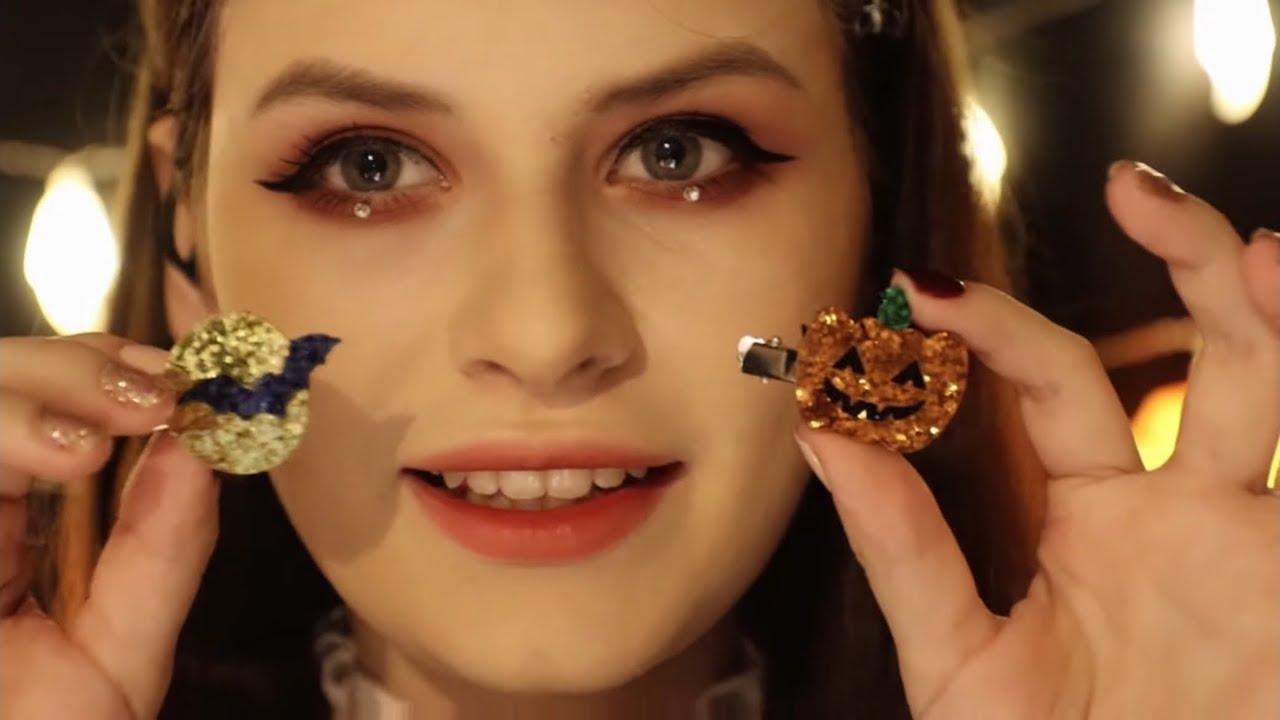 asmr Halloween 🎃 te maquillo para Halloween 👻 #asmrenespañol