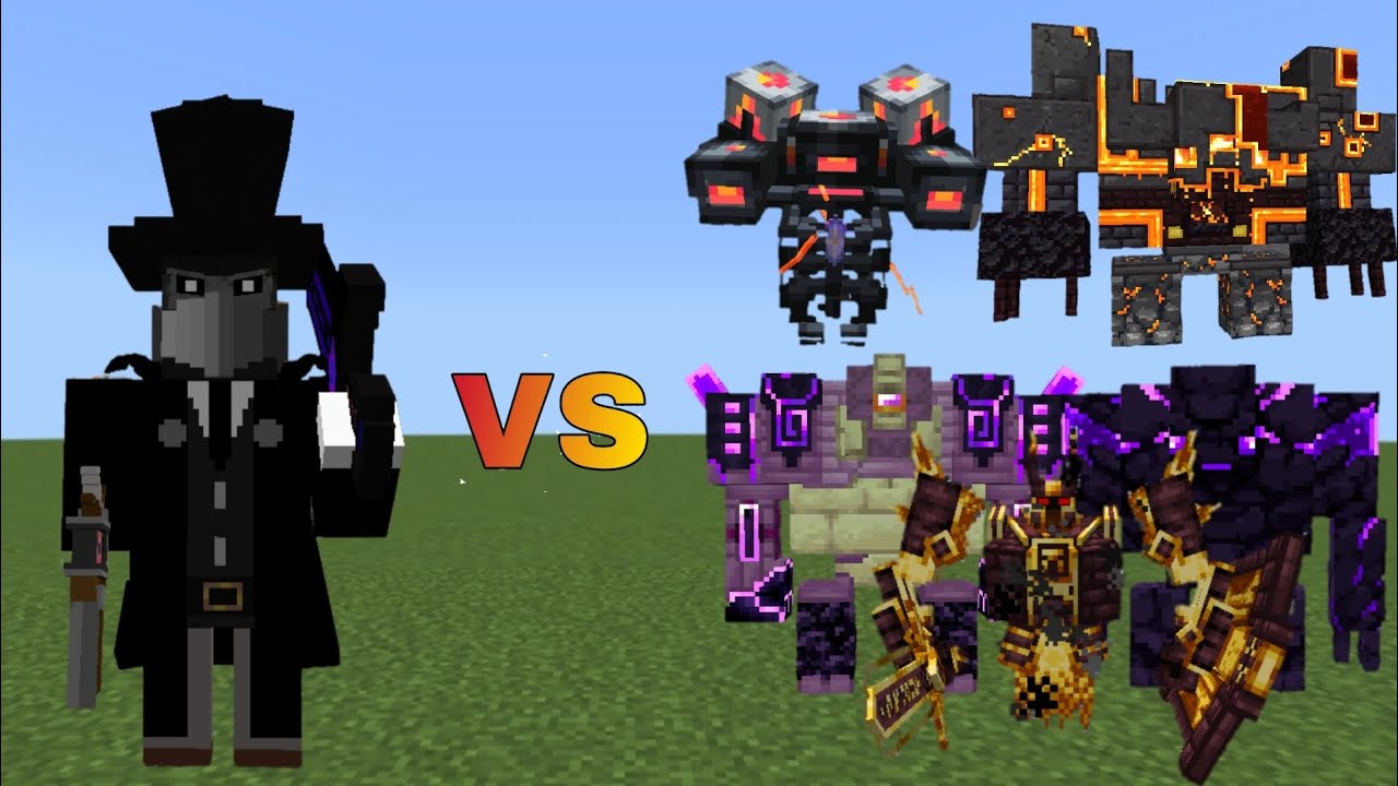 Headhunter Reworked New vs L Ender Cataclysm Bosses | Minecraft | Mob Battle