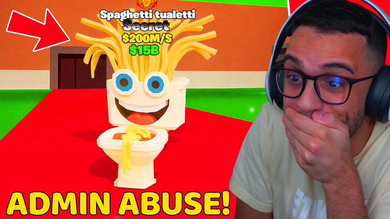 HO TROVATO 2 SPAGHETTI TUALETTI DURANTE l' ADMIN ABUSE!!
