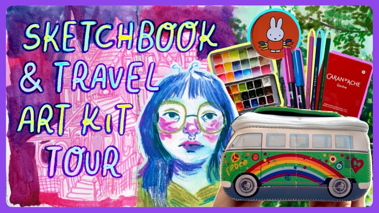 SKETCHBOOK & TRAVEL ART KIT TOUR ★ My First Travel Sketchbook (The PNW)