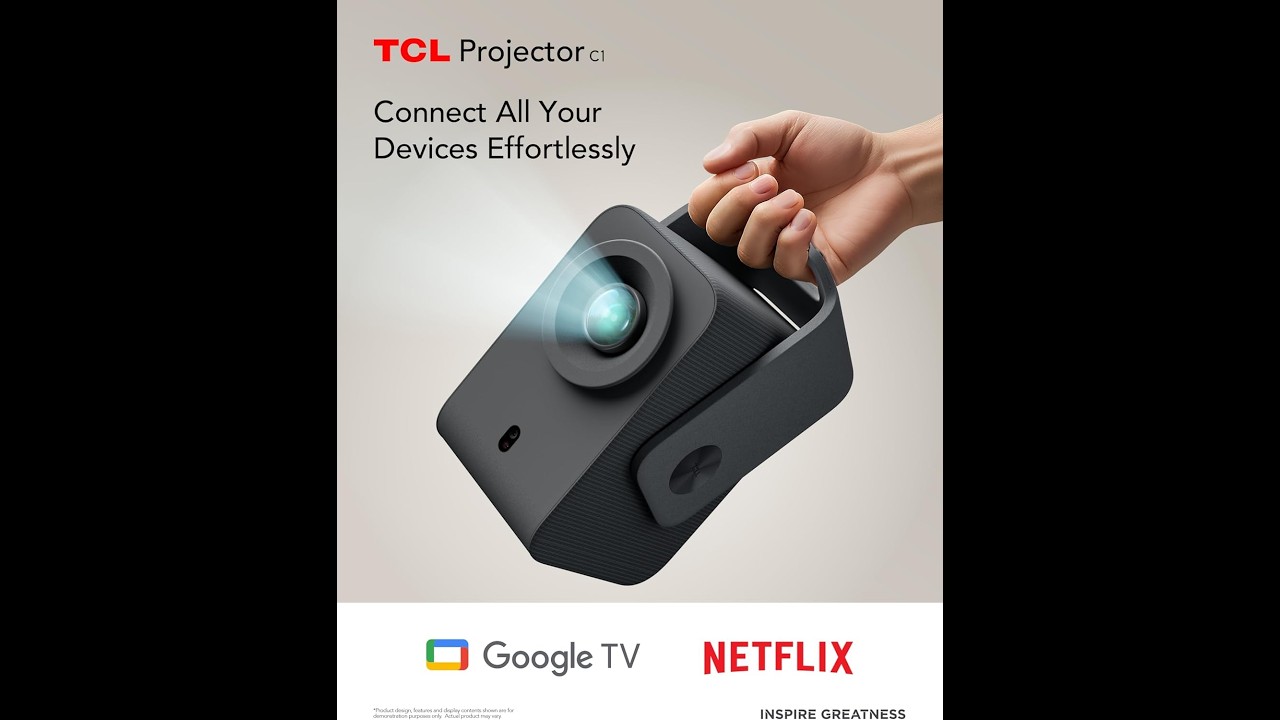 TCL C1 Smart Projector Review: Google TV, Native 1080p, Dolby Audio & Netflix Built-In