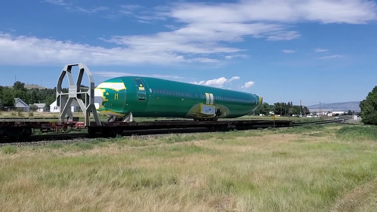 BNSF Boeing Train in Livingston, Montana