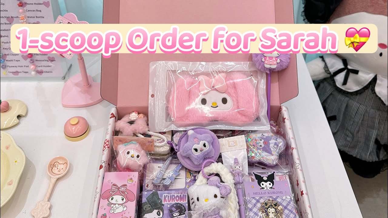 Packing a Birthday Surprise for Stephanie 💜 | Kuromi & My Melody One-Scoop Box 🎂✨