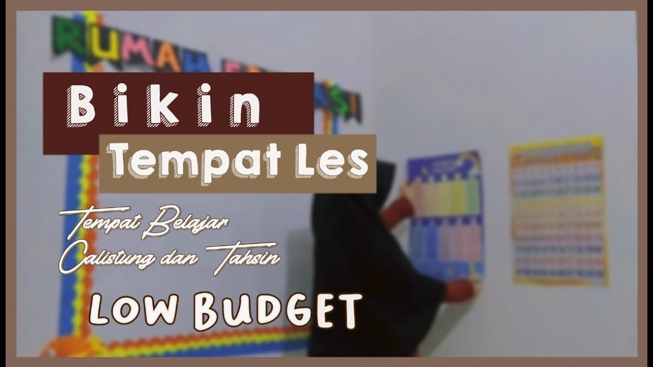 Bikin Tempat Bimbel Low Budget | Mendekor Garasi Jadi Tempat Les Privat Bimbel Tahsin #idebisnis