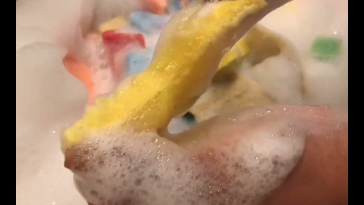 ASMR ~ Relaxing Wet & Soapy Sponge Ripping || Part 4