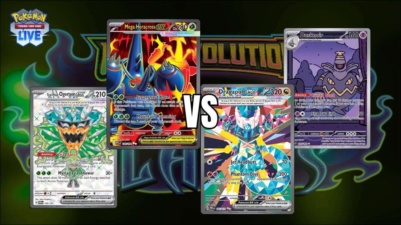 Mega Heracross ex VS. Dragapult (again) - Dec 2025 (PTCGL: Mega Evolution - Phantasmal Flames)