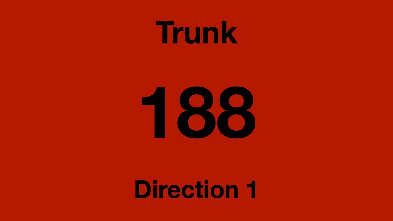 [SMRT Buses] Trunk Bus Service 188 - Direction 1 Hyperlapse